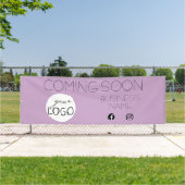 薄紫来のSoon Business Logo Promotion Large 横断幕 (インサイチュ)