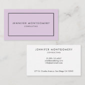 薄紫業務テンプレート 名刺 (正面/裏面)