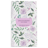 薄紫気分の花模様 スモールペーパーバッグ (裏面)