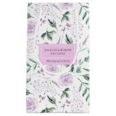 薄紫気分の花模様 スモールペーパーバッグ (正面)