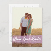 薄紫水カラスプラッシュ |日付はがきを保存 案内ポストカード (正面/裏面)