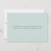 薄紫水彩フローラ結婚サンキューカード サンキューカード (裏面)