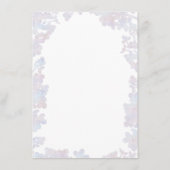 薄紫水彩情報結婚ゲストカード エンクロージャーカード (裏面)