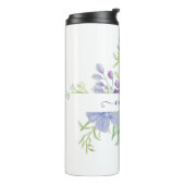 薄紫水色フローラ パーソナライズされた タンブラー (回転左)