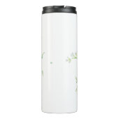 薄紫水色フローラ パーソナライズされた タンブラー (裏面)