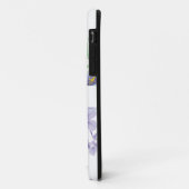 薄紫水色フローラ パーソナライズされた Case-Mate iPhoneケース (裏面/左)