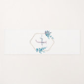 薄紫水色ユーカリプスフレームモノグラム ヨガマット (正面(横))