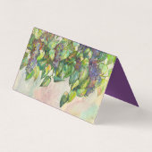 薄紫水色 名刺 (裏面)