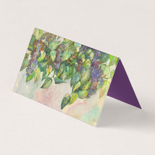 薄紫水色 名刺 (裏面)