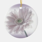 薄紫淡い色のひまわり セラミックオーナメント (正面)