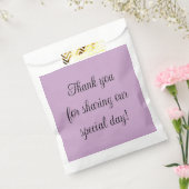 薄紫無地の色 フェイバーバッグ (封をした状態)