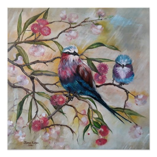 薄紫焼きローラとベビー ポスター (正面)