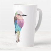 薄紫焼きローラーバード カフェラテマグ (右アングル)