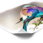 薄紫焼きローラーバード フォトプリント            (角)