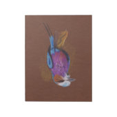 薄紫焼き鳥イラストレーション動物nat ノートパッド (回転)