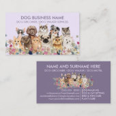 薄紫犬の猫 名刺 (正面/裏面)