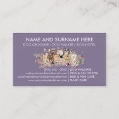 薄紫犬の猫 名刺 (裏面)