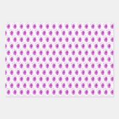 薄紫猫模様 ラッピングペーパーシート (正面2)