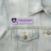 薄紫獣医ポーハートステスコップペット 名札 (インサイチュ)