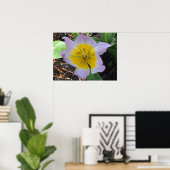 薄紫疑問に思チューリップ ポスター (ホームオフィス)