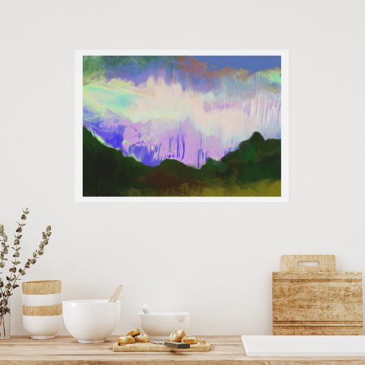 薄紫空 ポスター (キッチン)