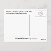 薄紫窓の花はがき ポストカード (裏面)