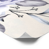 薄紫素朴とアラバスターピーニーフローラ記念碑 ポスター (角)