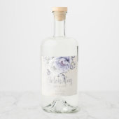 薄紫素朴とアラバスターピーニーフローラ リキュールボトルラベル (正面)