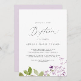 薄紫素朴洗礼 招待状