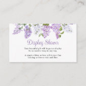 薄紫素朴花表示シャワー エンクロージャーカード (正面)