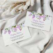 薄紫素朴花表示シャワー エンクロージャーカード