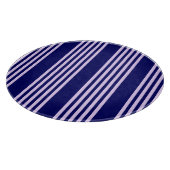 薄紫紫とネイビーブルー五ストライプ色 カッティングボード (角)