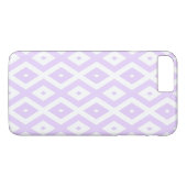 薄紫紫と白のダイヤモンドパターン Case-Mate iPhoneケース (裏面(横))