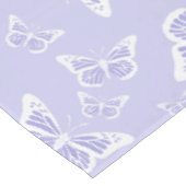 薄紫紫と白の蝶モチーフ テーブルクロス (アングル)