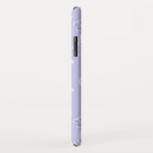 薄紫紫と白の蝶モチーフ Case-Mate iPhoneケース (裏面/右)