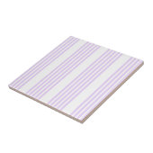 薄紫紫と白の5つのパタストライプーン タイル (側面)