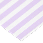 薄紫紫と白ストライプ菓子 テーブルクロス (アングル)