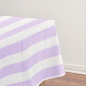 薄紫紫と白ストライプ菓子 テーブルクロス (インサイチュ)