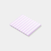 薄紫紫と白ストライプ菓子 ポストイット (アングル)