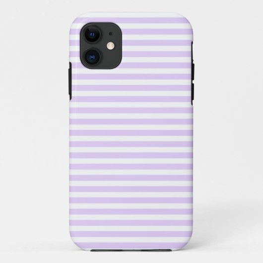 薄紫紫と白ストライプ菓子 Case-Mate iPhoneケース (裏面)