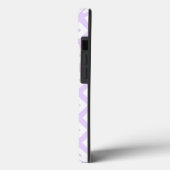 薄紫紫と白ダイヤモンドパターンCase-Mate i Case-Mate iPhoneケース (裏面 / 左)