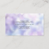 薄紫紫と青の《写真》ぼけ味大理石 名刺 (裏面)