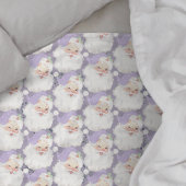 薄紫紫のヴィンテージサンタクロースがクリスマスをウィンキング フリースブランケット