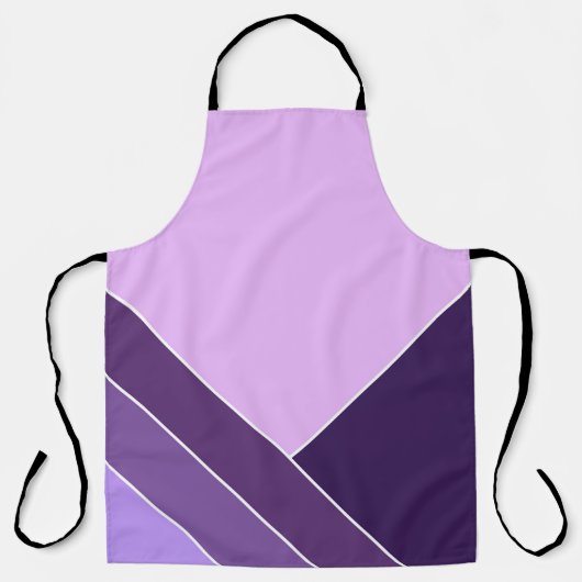 薄紫紫エレガントのVeeホームパターン エプロン (正面)