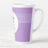 薄紫紫エレガントタータンチェックモノグラム カフェラテマグ (右)