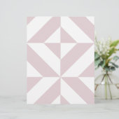 薄紫紫ジオメトリックデコキューブスクラップブック紙 (スタンド正面)