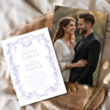 薄紫紫フォトフローラビクトリアン結婚の