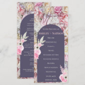 薄紫紫フローラアーチ夏結婚の式典 (正面/裏面)