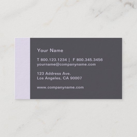 薄紫紫モダン 名刺 (裏面)