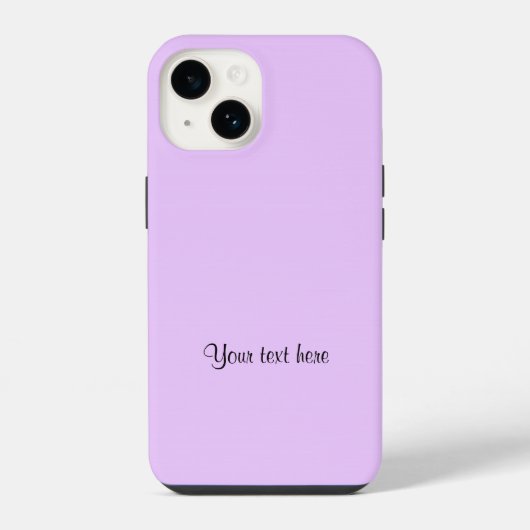 薄紫紫無地の、色テンプレート iPhoneケース (裏面)